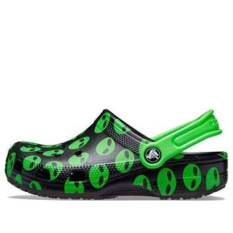 Crocs (GS) Classic Easy Icon Clogs “Zwart Groen” 207599-001