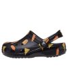 Crocs (GS) Classic Food Print Clogs “Zwart Geel” 207150-001