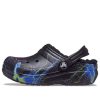Crocs (GS) Classic Fuzz-gevoerde klomp “Black Lightning” 207322-0C4