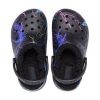 Crocs (GS) Classic Fuzz-gevoerde klomp “Black Lightning” 207322-0C4