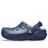 Crocs (GS) Classic gevoerde glitterklomp “Blauw” 207010-459