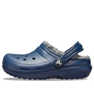 Crocs (GS) Classic gevoerde glitterklomp “Blauw” 207010-459