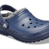 Crocs (GS) Classic gevoerde glitterklomp “Blauw” 207010-459
