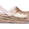 Crocs (GS) Classic gevoerde glitterklompen “Goudroze” 207462-2UB
