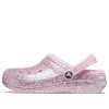 Crocs (GS) Classic gevoerde glitterklompen “Roze” 207462-6S0