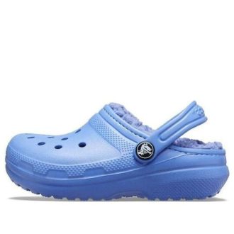 Crocs (GS) Classic gevoerde klompen “Blauw” 203506-434