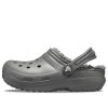Crocs (GS) Classic gevoerde klompen “Slate Grey Smoke” 203506-0EX