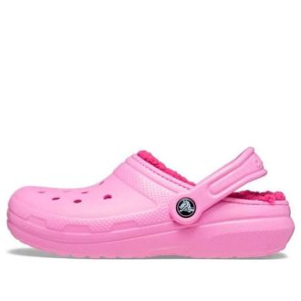 Crocs (GS) Classic gevoerde klompen “Taffy Pink” 207010-6SW