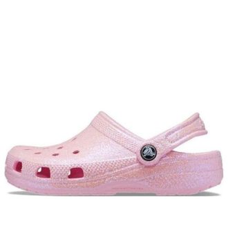 Crocs (GS) Classic Glitter Clogs “Roze” 206993-6S0