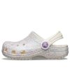 Crocs (GS) Classic Glitter Clogs “Zilverwit” 205441-159