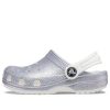 Crocs (GS) Classic Glitter Sandalen “Zilverwit” 206993-94S