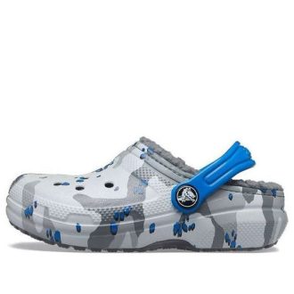 Crocs (GS) Classic Lined Camo Clogs “Grijs Wit Blauw” 207323-0EF