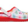 Crocs (GS) Classic Lined Elevated Sweethearts Clogs “Rood Wit” 207738-119