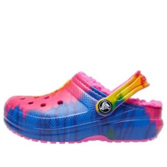 Crocs (GS) Classic Lined TieDye Graphic Clogs “Blauw Roze” 206683-6RW