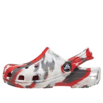 Crocs (GS) Classic Marbled Clogs “Wit Rood Grijs” 207002-884