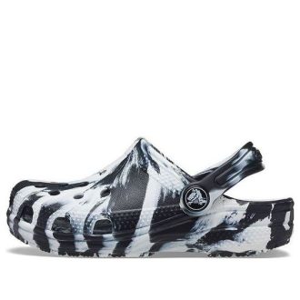 Crocs (GS) Classic Marbled Clogs “Zwart Wit” 207002-103