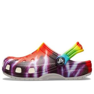 Crocs (GS) Classic Tie Dye Graphic Clogs “Paars Rood” 205451-90H