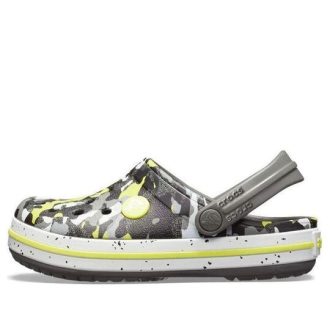 Crocs (GS) Crocband Camo Printed Clogs “Grijs Zwart Geel” 205301-0ED