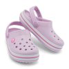 Crocs (GS) Crocband Clog “Roze Wit” 207006-6GD