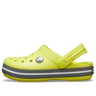 Crocs (GS) Crocband Cutout Detail Ronde Neus Klompen “Geel Grijs” 204537-7H1