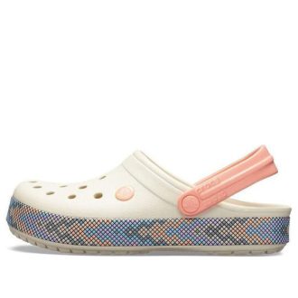 Crocs (GS) Crocband Gallery Clogs “Wit Roze” 205166-1AS