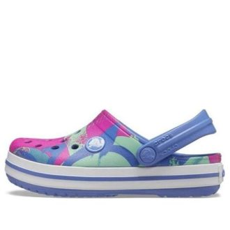 Crocs (GS) Crocband Graphic Clogs “Blauw Roze Groen” 206607-434