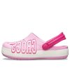 Crocs (GS) Crocband Logo Clogs “Roze Wit” 205533-6I2