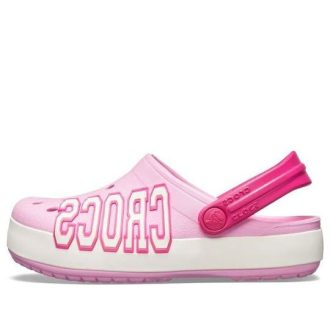 Crocs (GS) Crocband Logo Clogs “Roze Wit” 205533-6I2