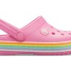 Crocs (GS) Crocband Rainbow Glitter Clogs “Roze” 206151-669