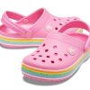 Crocs (GS) Crocband Rainbow Glitter Clogs “Roze” 206151-669