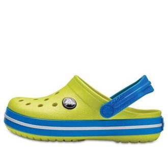 Crocs (GS) Crocband ronde neus klompen “Geelblauw” 204537-73E