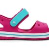 Crocs (GS) Crocband sandalen met bandsluiting “Roze Blauw” 12856-6LH