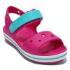 Crocs (GS) Crocband sandalen met bandsluiting “Roze Blauw” 12856-6LH