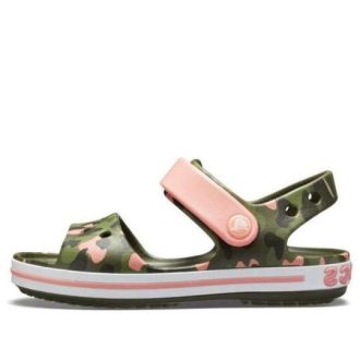 Crocs (GS) Crocband Seasonal Graphic Sandalen “Groen Roze” 205765-737