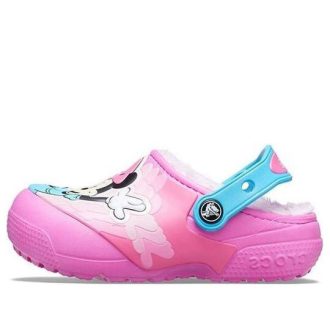 Crocs (GS) Fun Lab Disney Minnie gevoerde klompen “Roze Blauw” 206554-6QQ