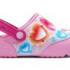 Crocs (GS) Fun Lab Heart Lights Clogs “Roze Blauw” 205648-6I2