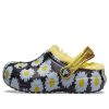 Crocs (GS) gevoerde Vacay Vibes klompen “Black Daisy” 207318-0ZI