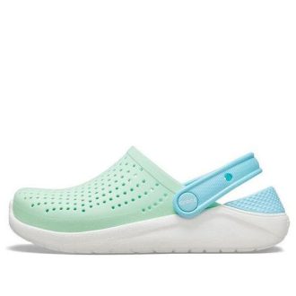 Crocs (GS) LiteRide klompen “Neo Mint White” 205964-3TM