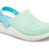 Crocs (GS) LiteRide klompen “Neo Mint White” 205964-3TM