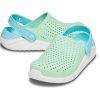 Crocs (GS) LiteRide klompen “Neo Mint White” 205964-3TM