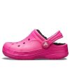 Crocs (GS) Ralen gevoerde klompen “Candy Pink Black” 16245-6X1