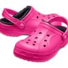 Crocs (GS) Ralen gevoerde klompen “Candy Pink Black” 16245-6X1