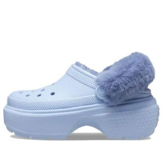Crocs (GS) Stomp gevoerde klomp “Calcite Blue” 208546-4NS