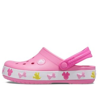 Crocs (GS) x Disney Mickey en Minnie Mouse klompen “Roze Wit” 206800-04