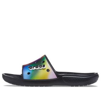 Crocs Kleurrijke Casual Unisex Multi-Color Zwarte Pantoffels 207557-0C4