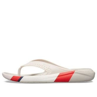 Crocs LiteRide Colorblock Slides “Wit Rood” 205625-6PL
