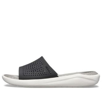Crocs LiteRide Fashion Slippers Unisex lichtgrijs 205183-05M