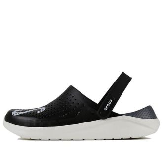 Crocs LiteRide LOGO Crocs Hollow Out Unisex Zwarte Sandalen “Zwart Wit” 205893-066