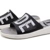Crocs LiteRide LOGO Unisex Zwarte Pantoffels “Zwart Wit” 205562-066