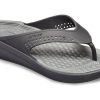Crocs LiteRide Minimalistische Strandslippers Donkergrijs 205182-0DD